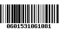 Código de Barras 0601531061081