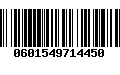 Código de Barras 0601549714450