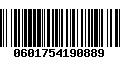 Código de Barras 0601754190889