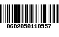 Código de Barras 0602050110557