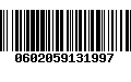 Código de Barras 0602059131997