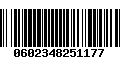 Código de Barras 0602348251177