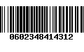 Código de Barras 0602348414312