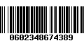 Código de Barras 0602348674389