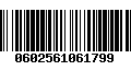 Código de Barras 0602561061799