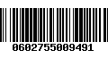 Código de Barras 0602755009491