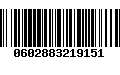 Código de Barras 0602883219151