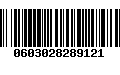 Código de Barras 0603028289121