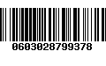 Código de Barras 0603028799378