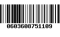 Código de Barras 0603608751109