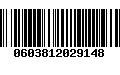 Código de Barras 0603812029148