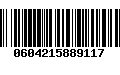 Código de Barras 0604215889117