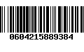 Código de Barras 0604215889384