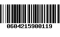 Código de Barras 0604215900119