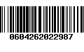 Código de Barras 0604262022987