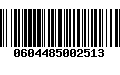 Código de Barras 0604485002513