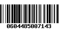 Código de Barras 0604485007143