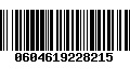 Código de Barras 0604619228215