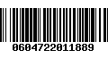 Código de Barras 0604722011889