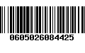 Código de Barras 0605026084425