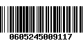 Código de Barras 0605245009117