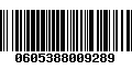 Código de Barras 0605388009289