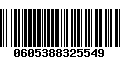 Código de Barras 0605388325549