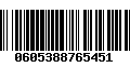 Código de Barras 0605388765451
