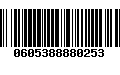 Código de Barras 0605388880253