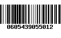 Código de Barras 0605439055012