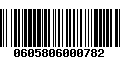 Código de Barras 0605806000782