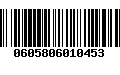 Código de Barras 0605806010453