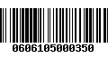 Código de Barras 0606105000350