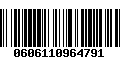 Código de Barras 0606110964791