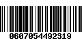 Código de Barras 0607054492319