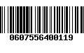 Código de Barras 0607556400119