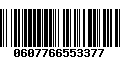 Código de Barras 0607766553377