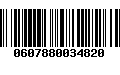 Código de Barras 0607880034820