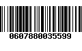 Código de Barras 0607880035599