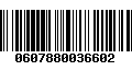 Código de Barras 0607880036602