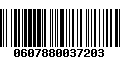 Código de Barras 0607880037203