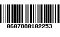 Código de Barras 0607880102253