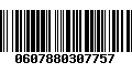 Código de Barras 0607880307757