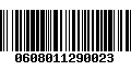 Código de Barras 0608011290023