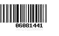 Código de Barras 06081441