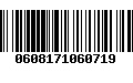 Código de Barras 0608171060719