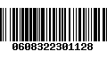 Código de Barras 0608322301128