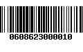 Código de Barras 0608623000010