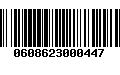 Código de Barras 0608623000447