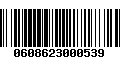 Código de Barras 0608623000539